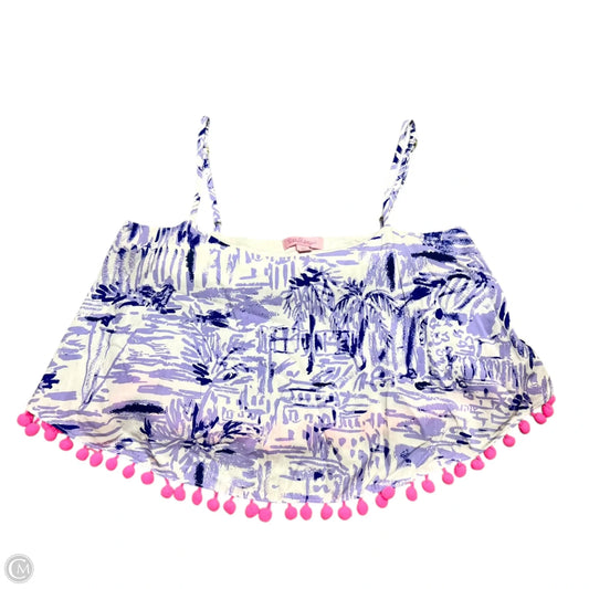 Top Sleeveless Designer By Lilly Pulitzer In Purple & White, Size: Xxs