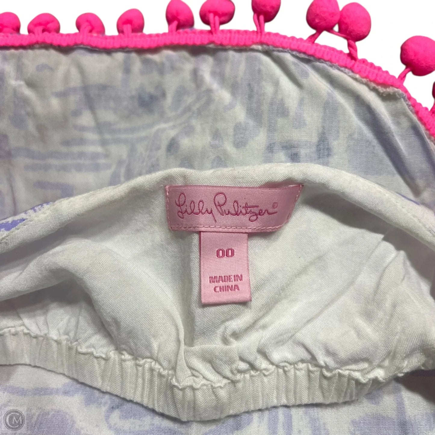 Top Sleeveless Designer By Lilly Pulitzer In Purple & White, Size: Xxs