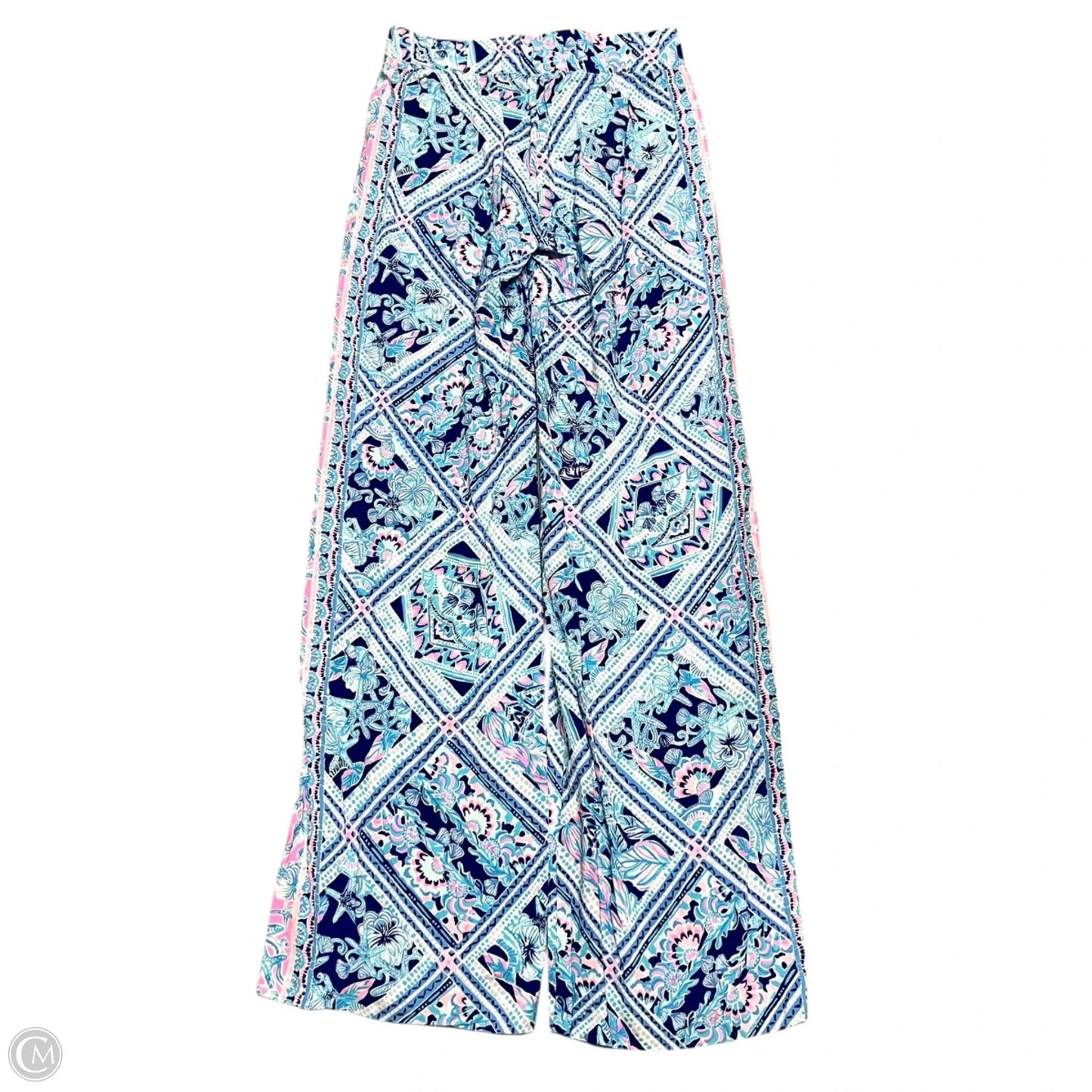 Pants Designer By Lilly Pulitzer In Blue & Pink, Size: Xxs