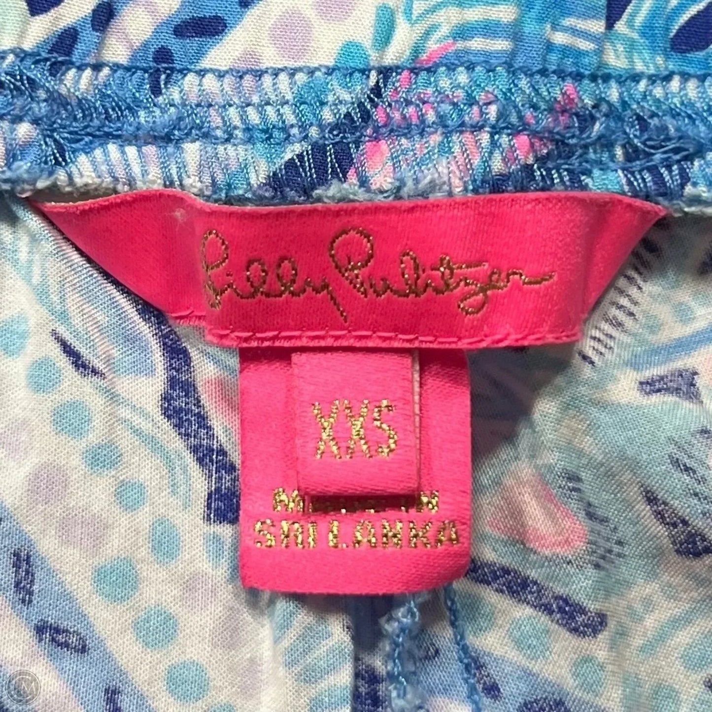 Pants Designer By Lilly Pulitzer In Blue & Pink, Size: Xxs
