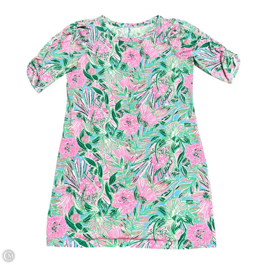 Dress Designer By Lilly Pulitzer In Green & Pink, Size: Xl