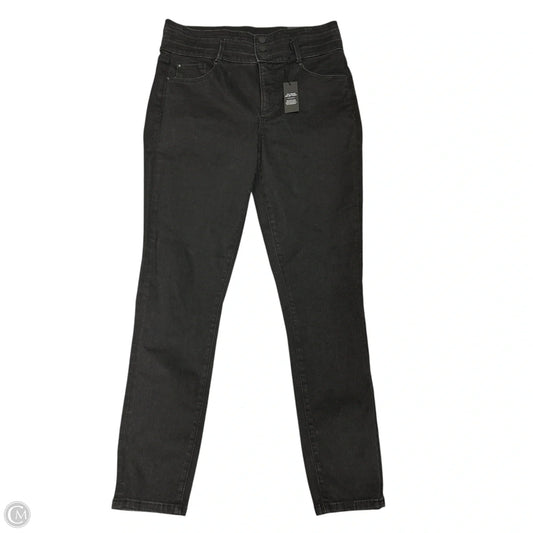 Jeans Skinny By Ann Taylor In Black Denim, Size: 10