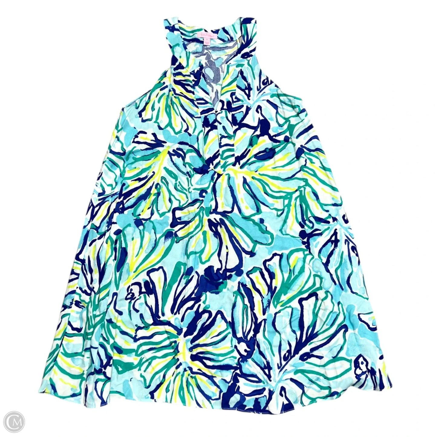 Dress Designer By Lilly Pulitzer In Blue & Green, Size: S
