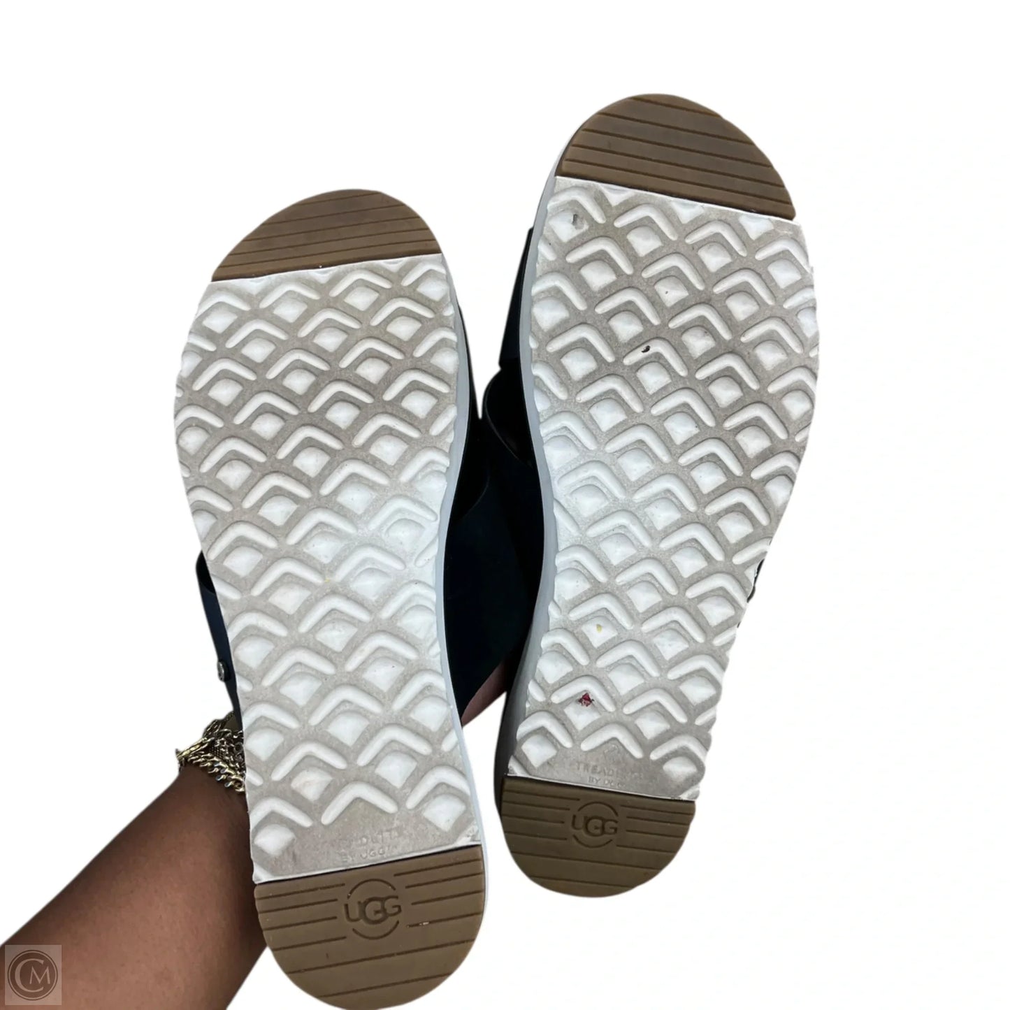 Sandals Designer By Ugg In Black, Size: 7