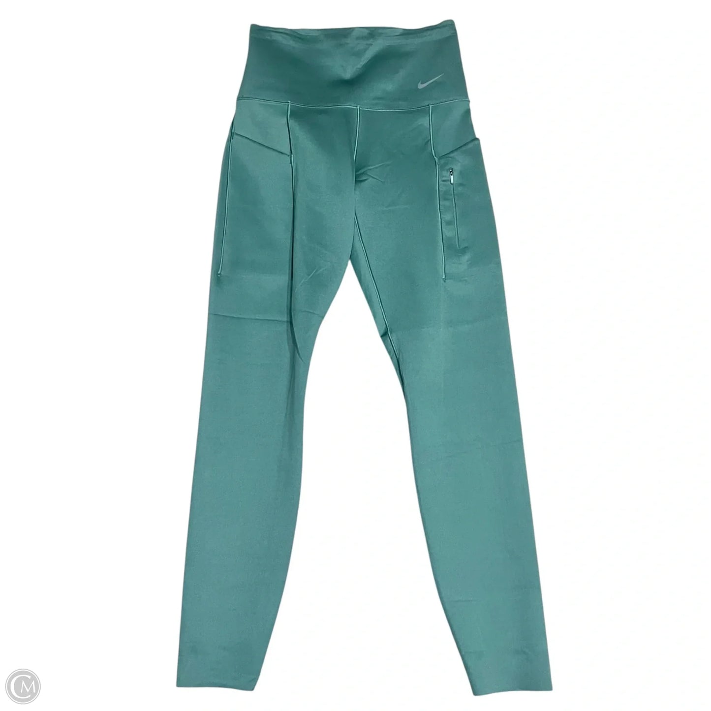 Athletic Leggings By Nike In Green, Size: S