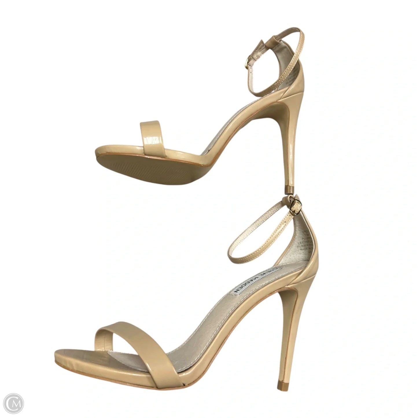 Sandals Heels Stiletto By Steve Madden In Tan, Size: 7.5