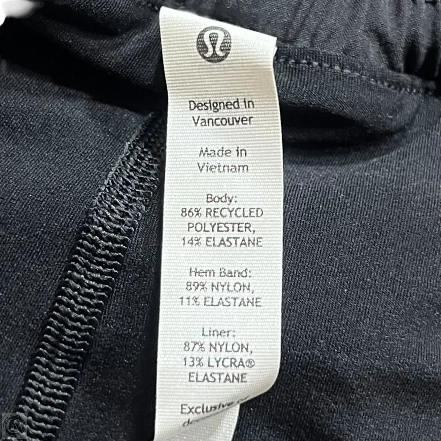 Athletic Skort By Lululemon In Black, Size: 4