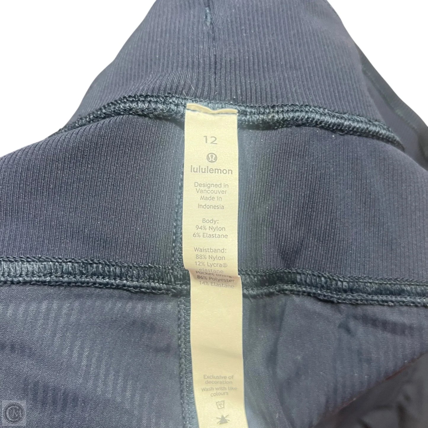 Athletic Pants By Lululemon In Navy, Size: 12