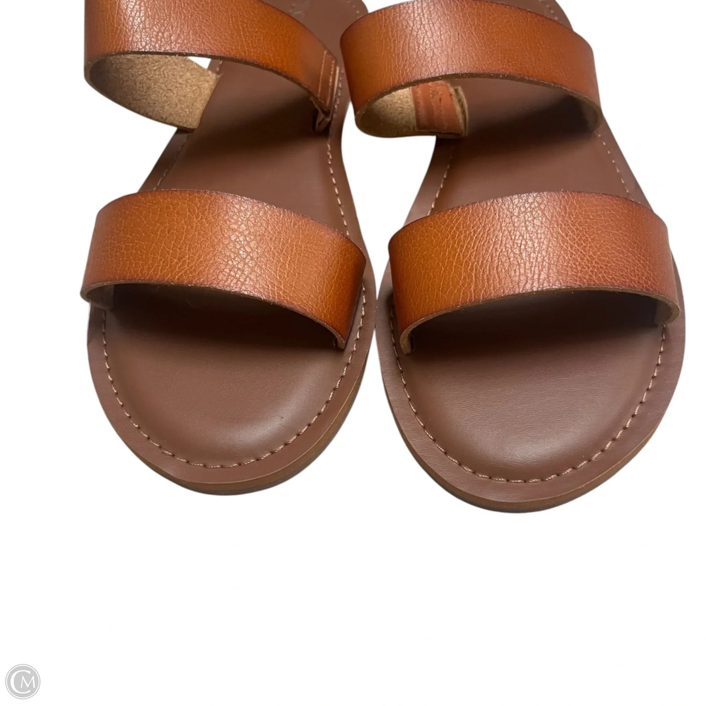 Sandals Flats By Cushionaire In Brown, Size: 10