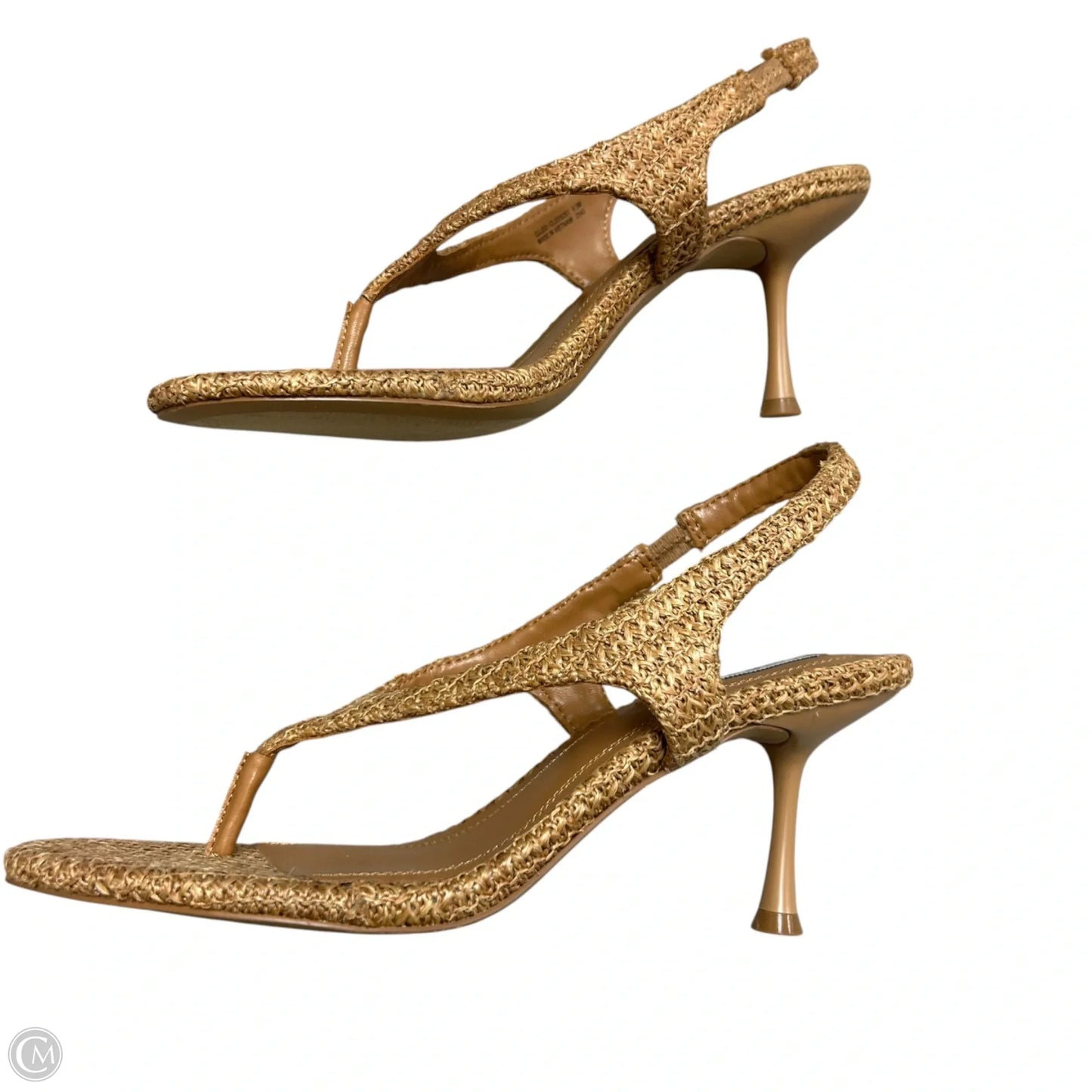 Sandals Heels Kitten By Steve Madden In Brown, Size: 9.5