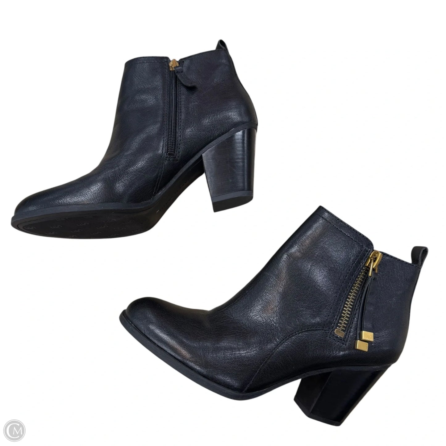 Boots Ankle Heels By Franco Sarto In Black, Size: 9