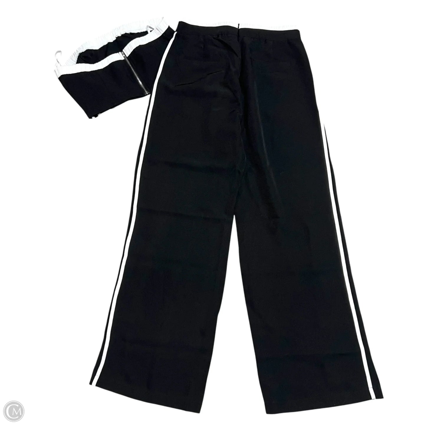 Pants Set 2pc By Julia In Black & White, Size: L