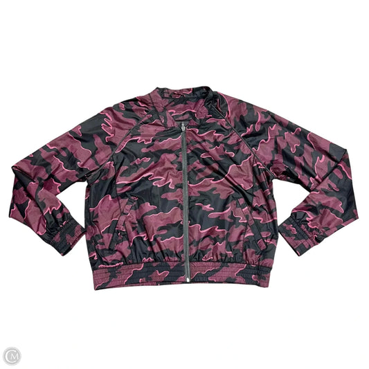 Athletic Jacket By Ivy Park In Black & Pink, Size: M