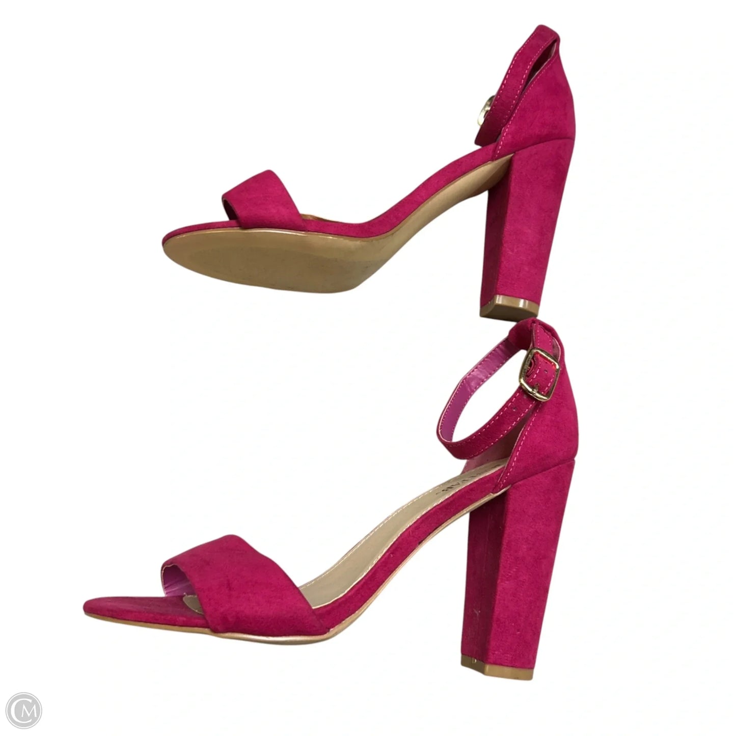 Shoes Heels Block By Just Fab In Pink, Size: 9.5