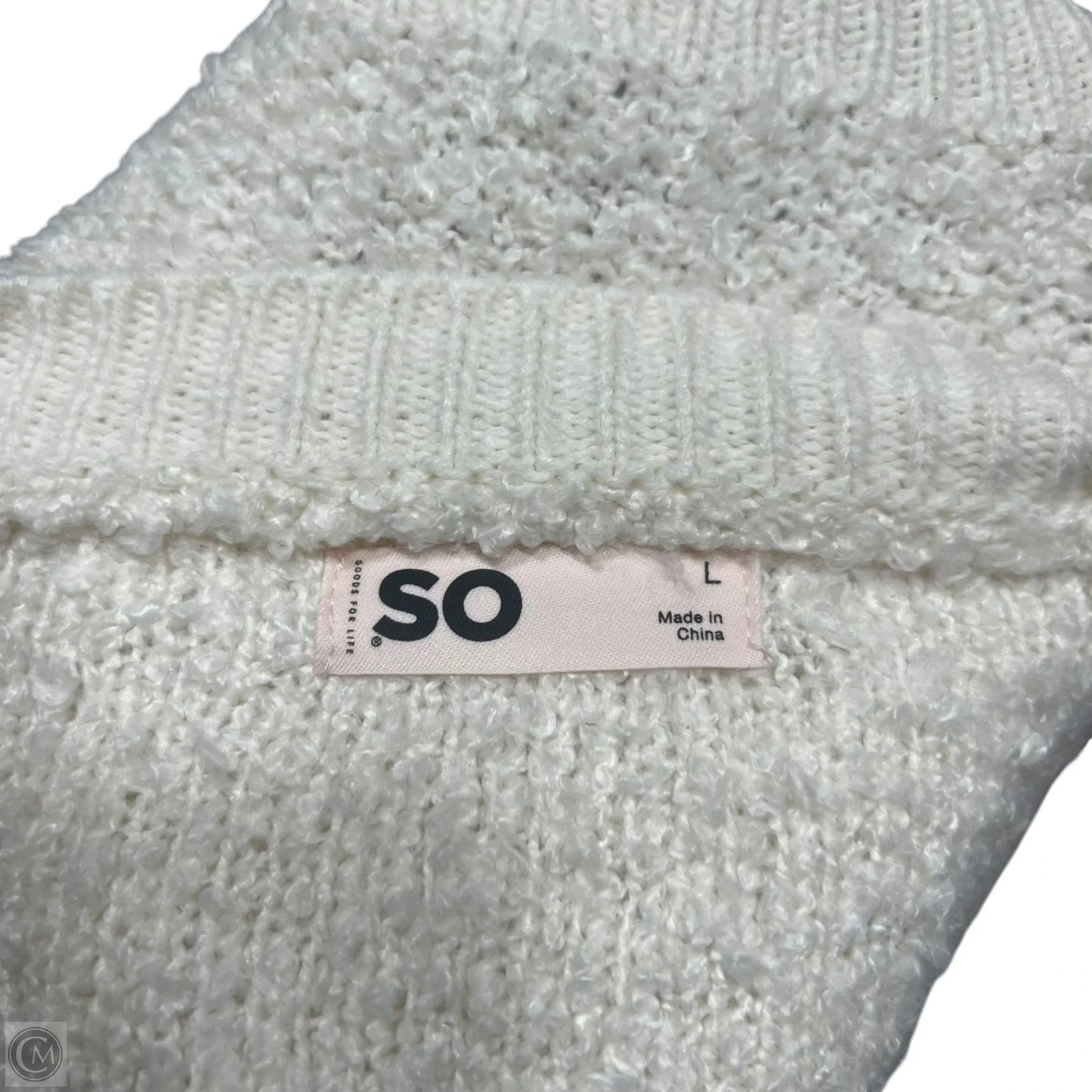 Sweater By So In Cream, Size: L