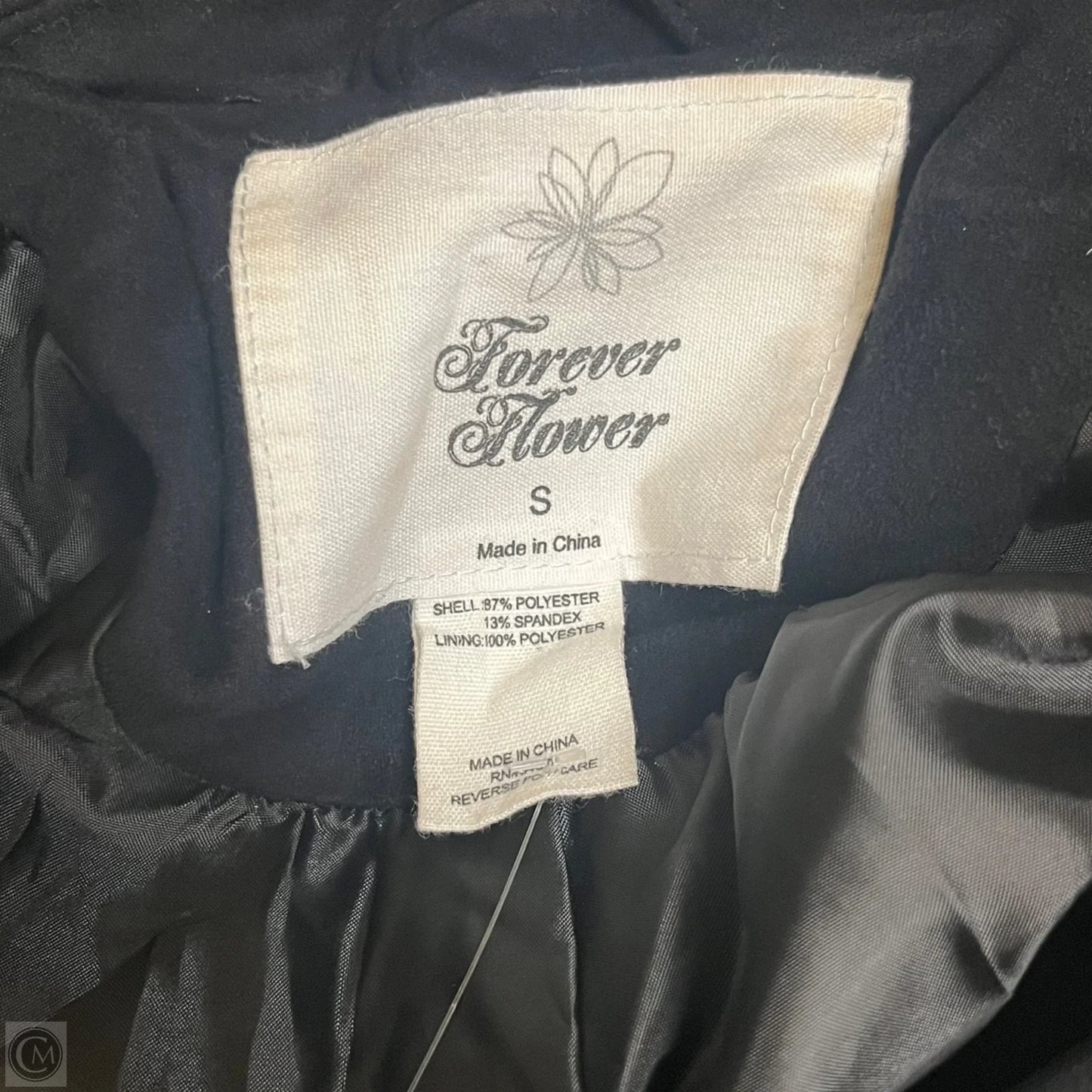 Jacket Moto By Forever Flower In Black, Size: S