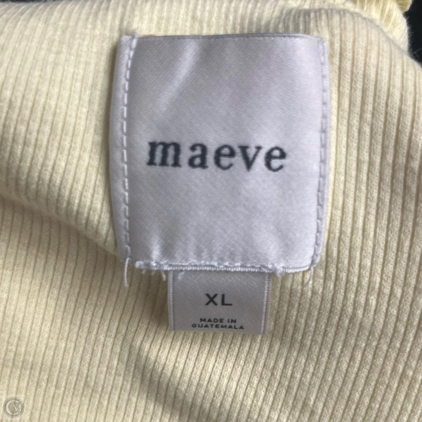 Top Sleeveless By Maeve In Yellow, Size: Xl