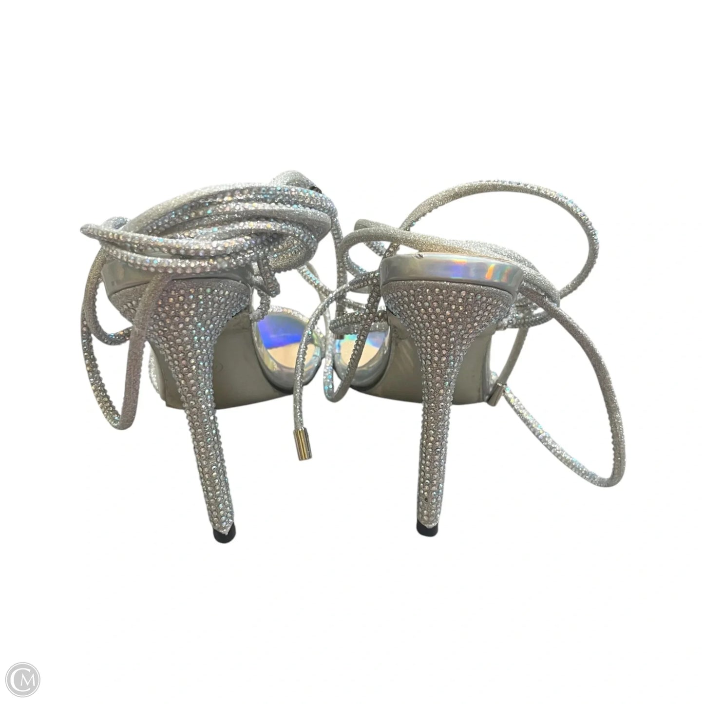 Shoes Heels Stiletto In Silver, Size: 10.5