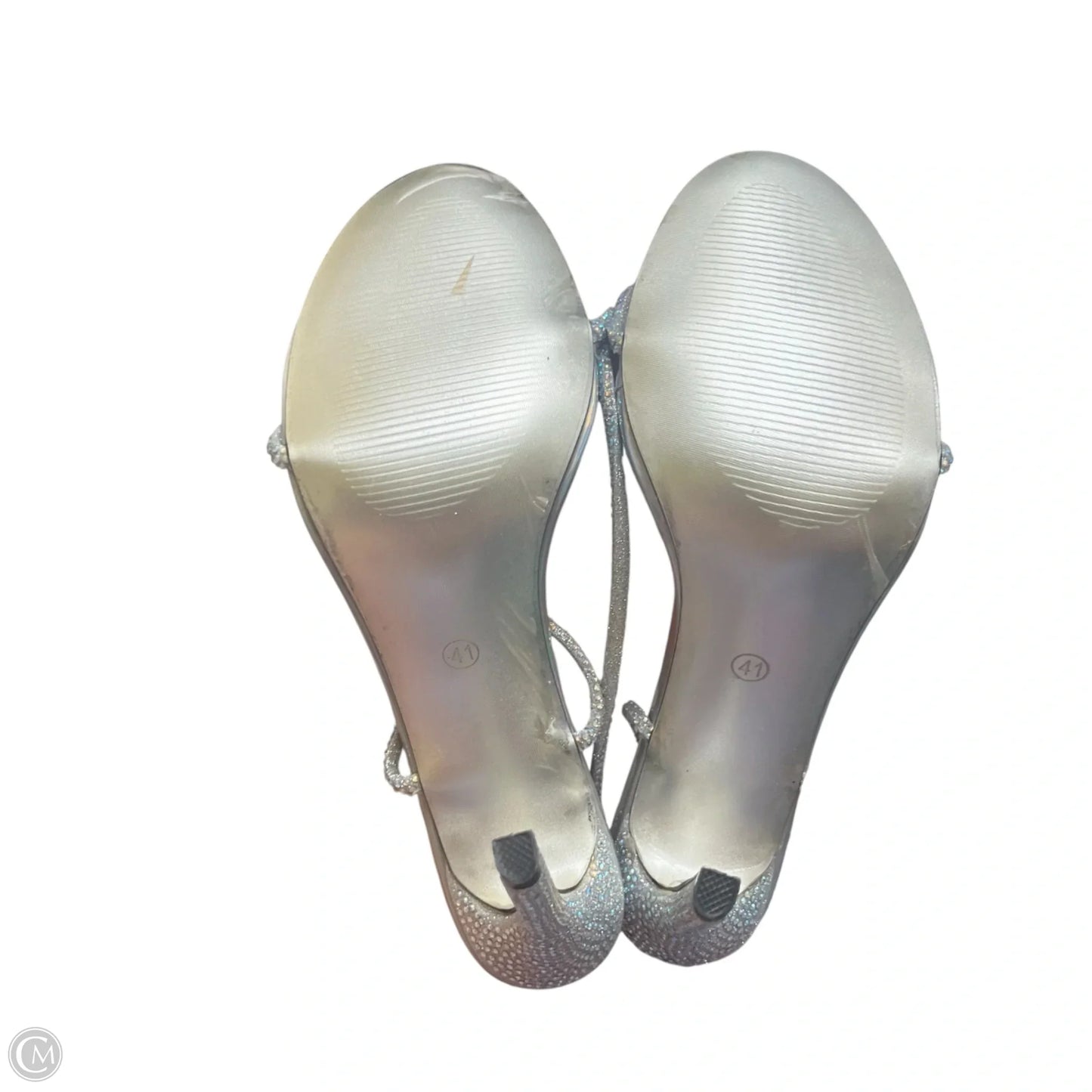Shoes Heels Stiletto In Silver, Size: 10.5