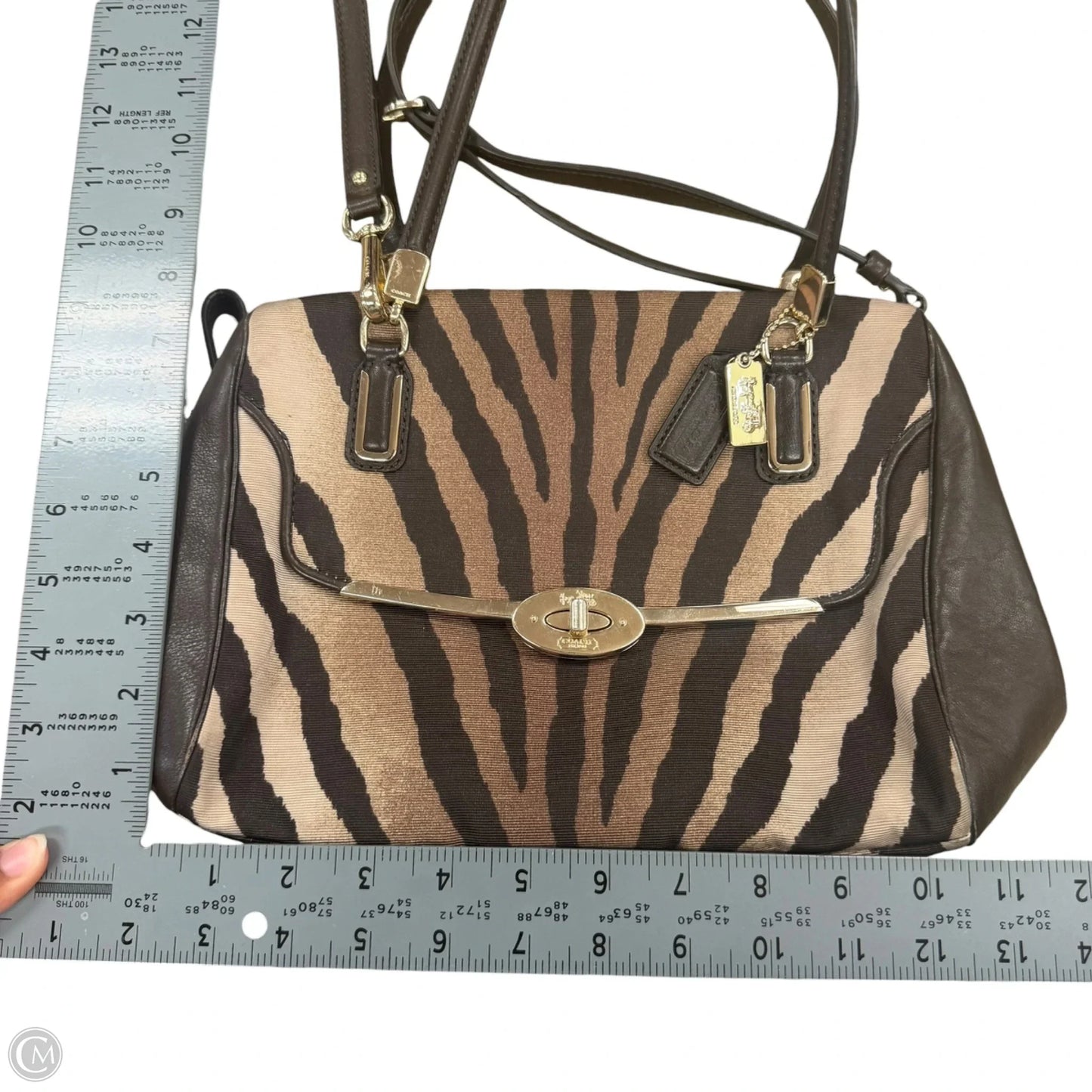 Handbag Designer By Coach, Size: Medium