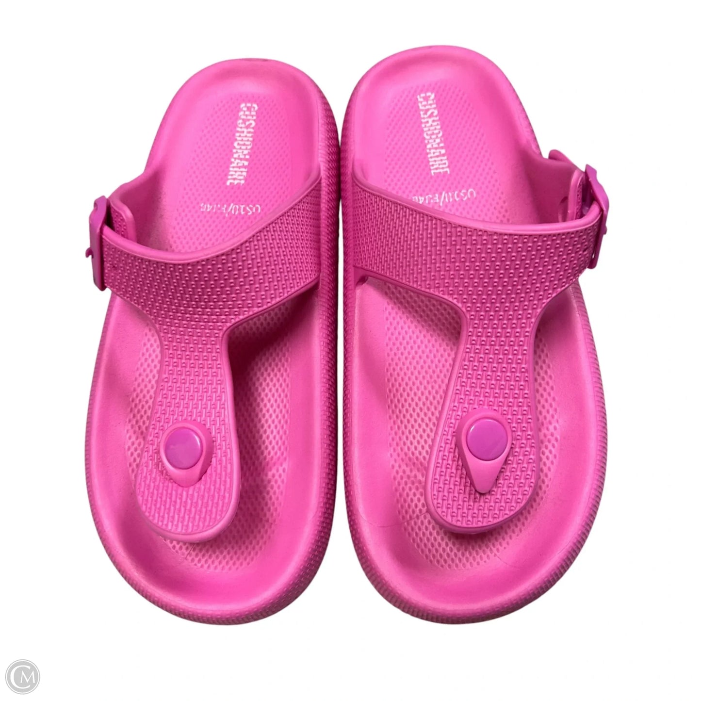 Sandals Flip Flops By Cushionaire In Pink, Size: 9.5