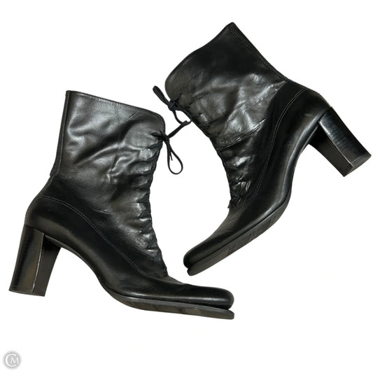Boots Ankle Heels By Franco Sarto In Black, Size: 9