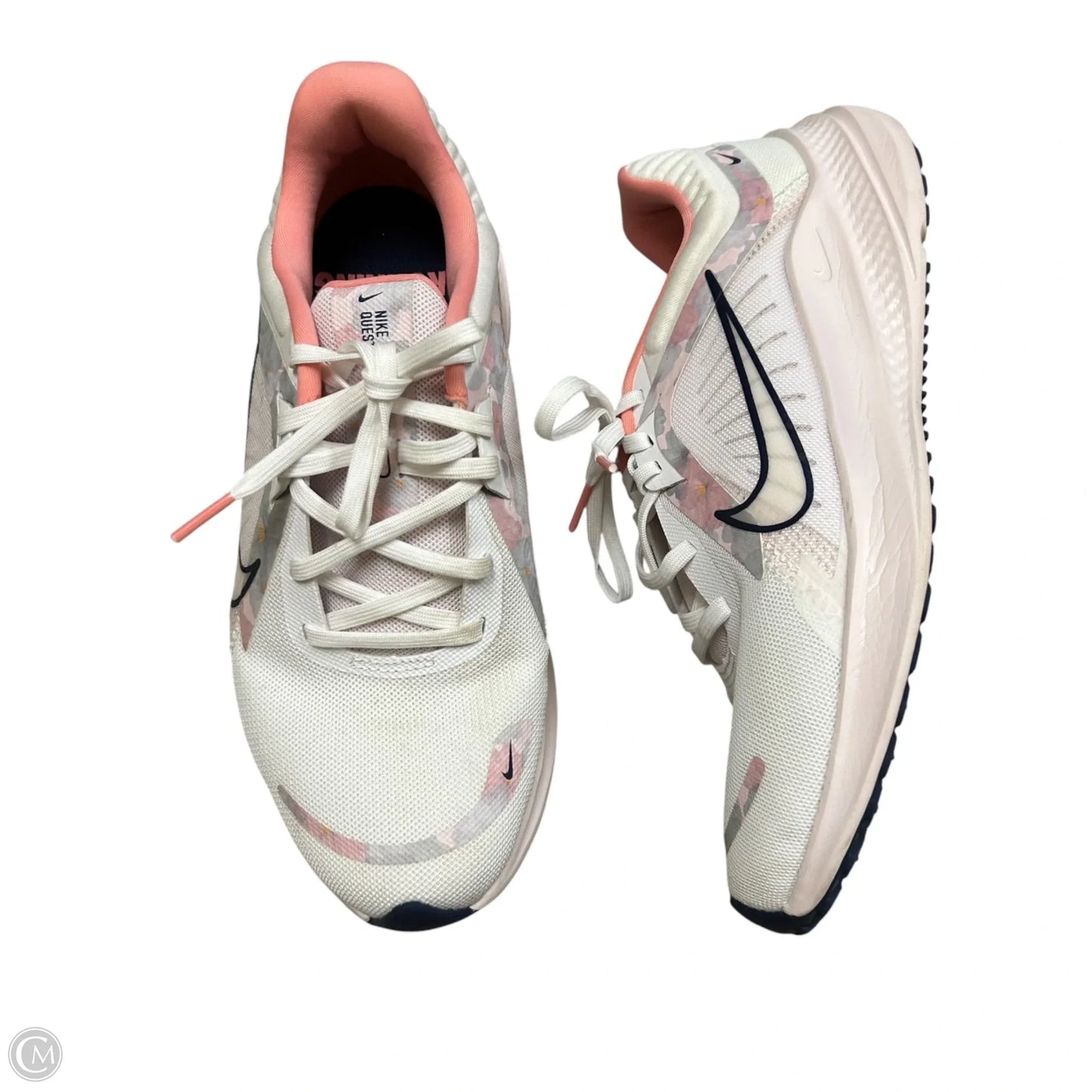 Shoes Sneakers By Nike In Pink & White, Size: 9