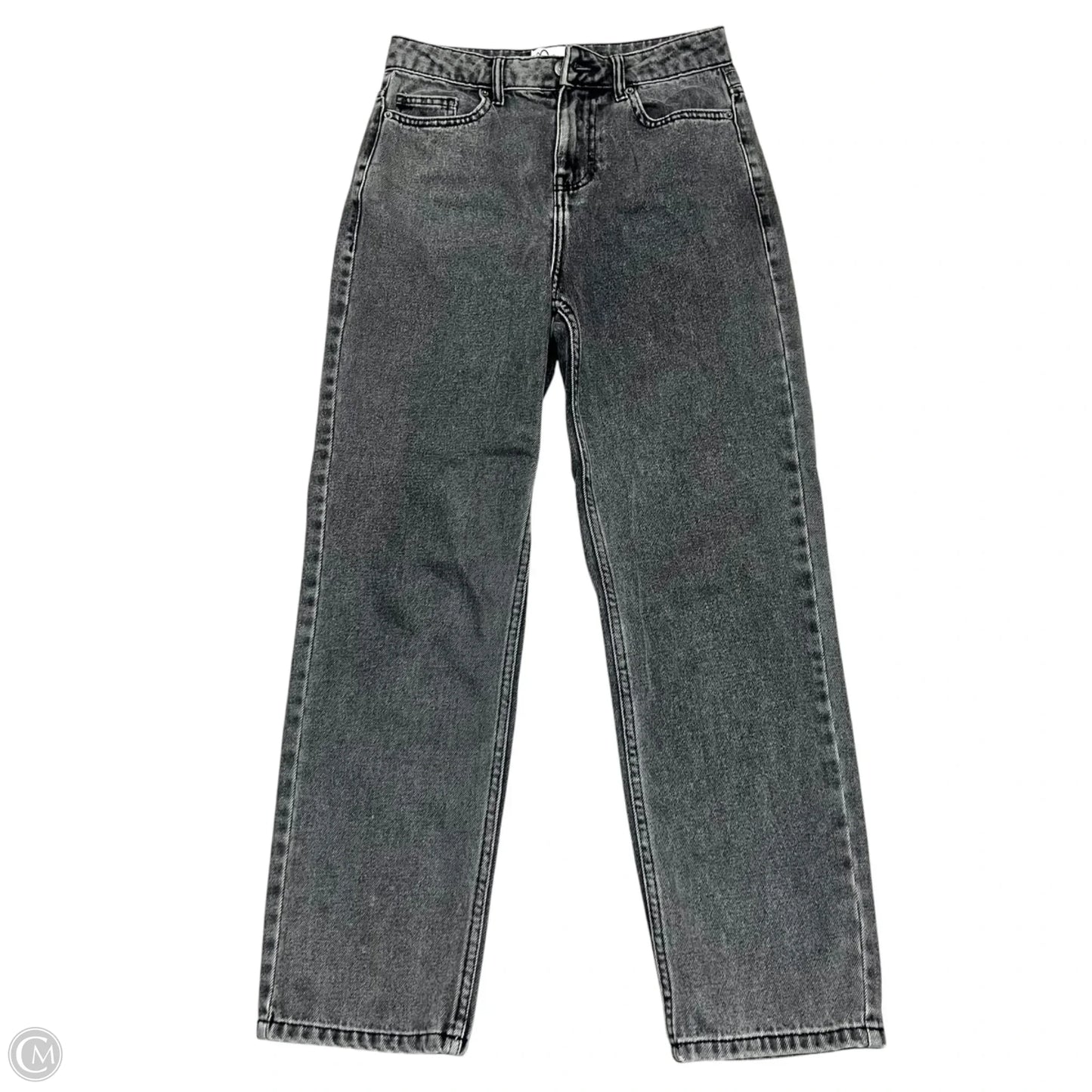 Jeans Straight By Miss S In Black Denim, Size: 4
