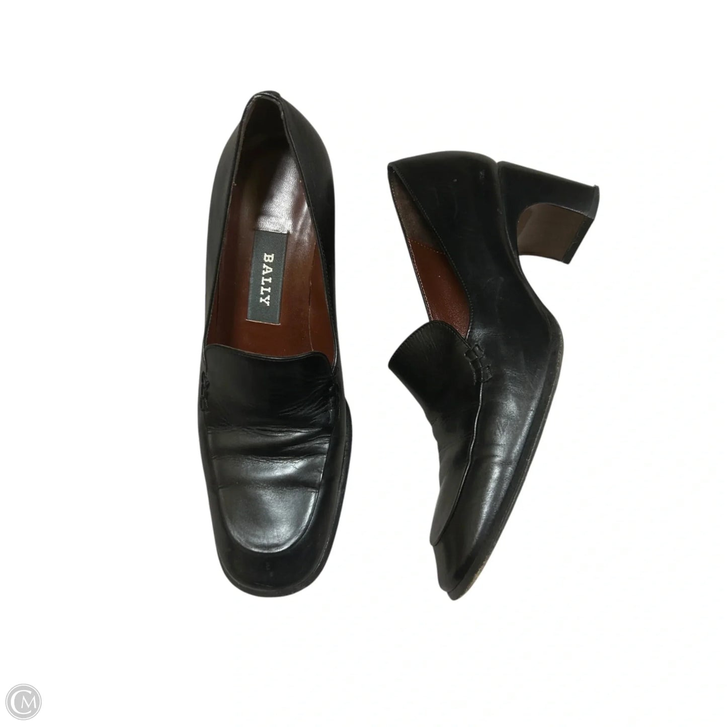 Shoes Heels Block By Bally In Black, Size: 5.5