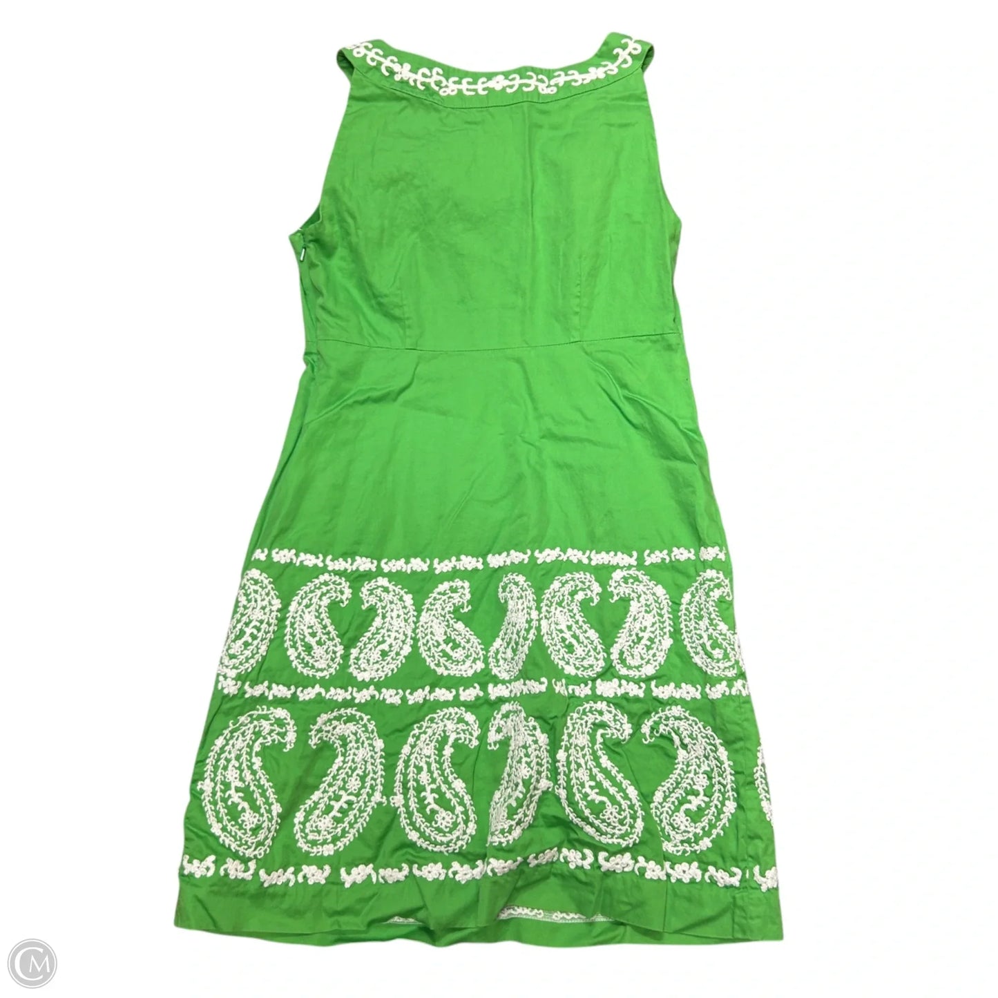 Dress Designer By Lilly Pulitzer In Green & White, Size: Xs
