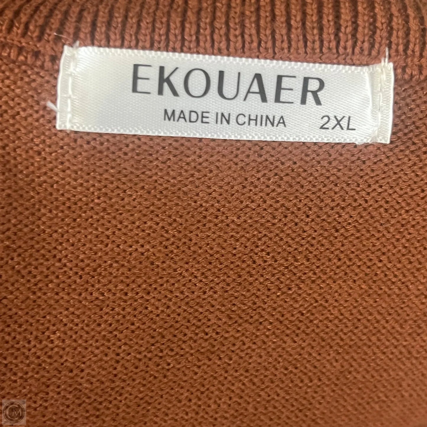 Sweater 2pc By Ekouaer In Black & Brown, Size: 2x