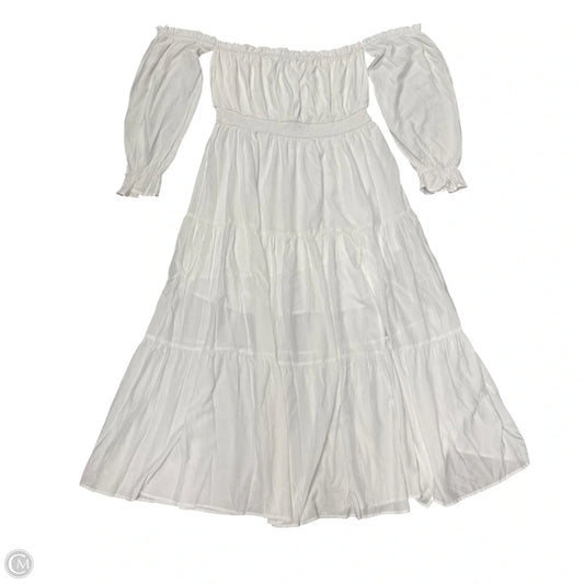 Dress Casual Maxi By Zesica In White, Size: 1x