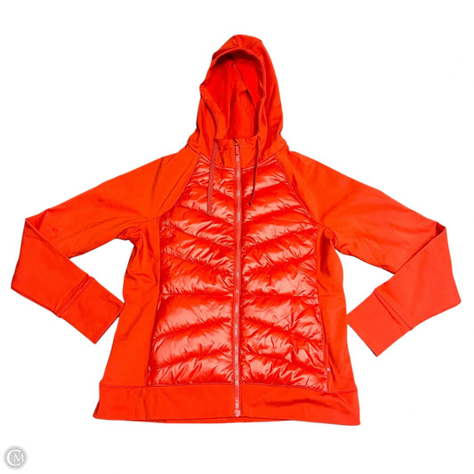 Jacket Puffer & Quilted By Lou And Grey In Orange, Size: L