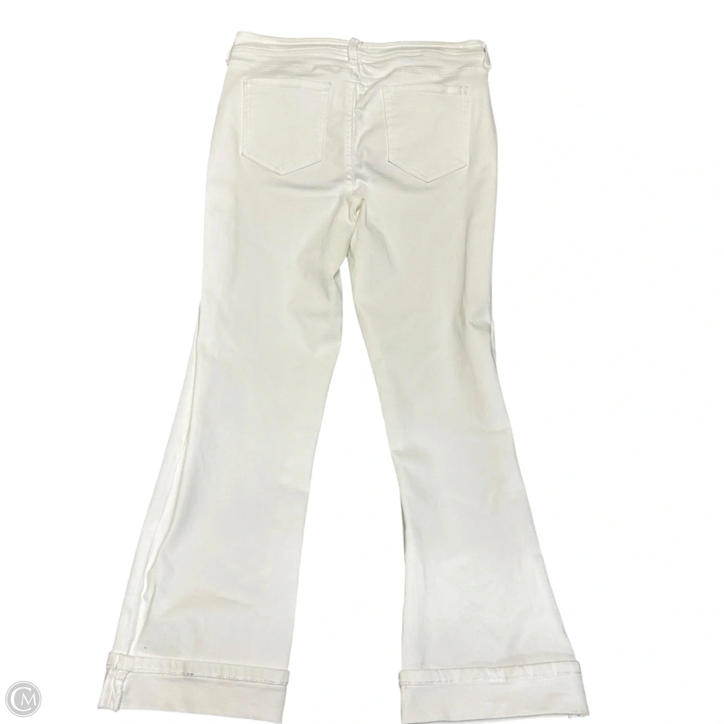 Jeans Straight By Not Your Daughters Jeans In White Denim, Size: 4