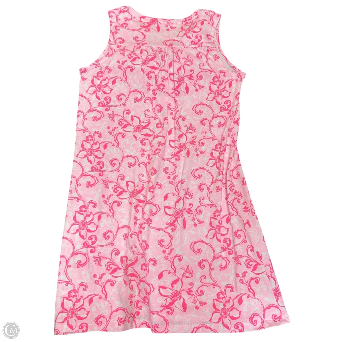 Dress Designer By Lilly Pulitzer In Pink & White, Size: S