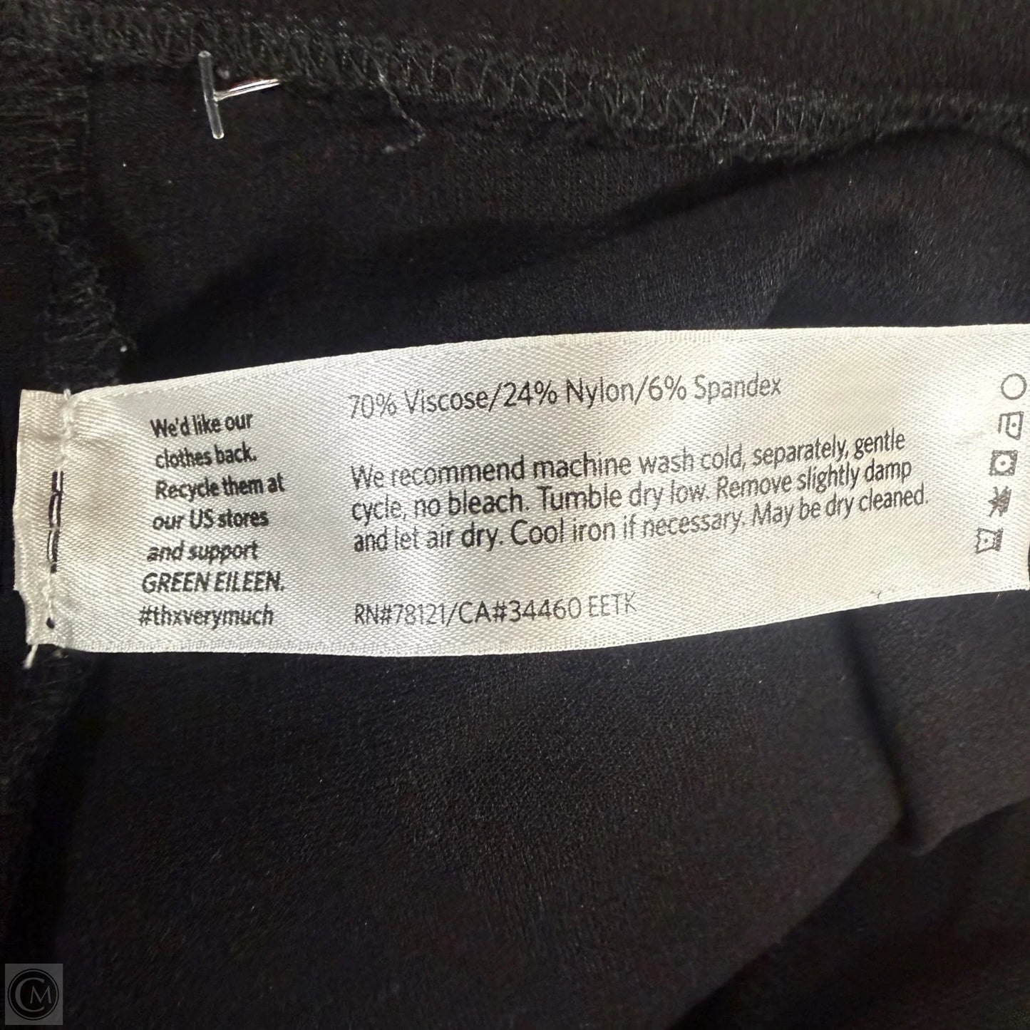 Pants Leggings By Eileen Fisher In Black, Size: 8