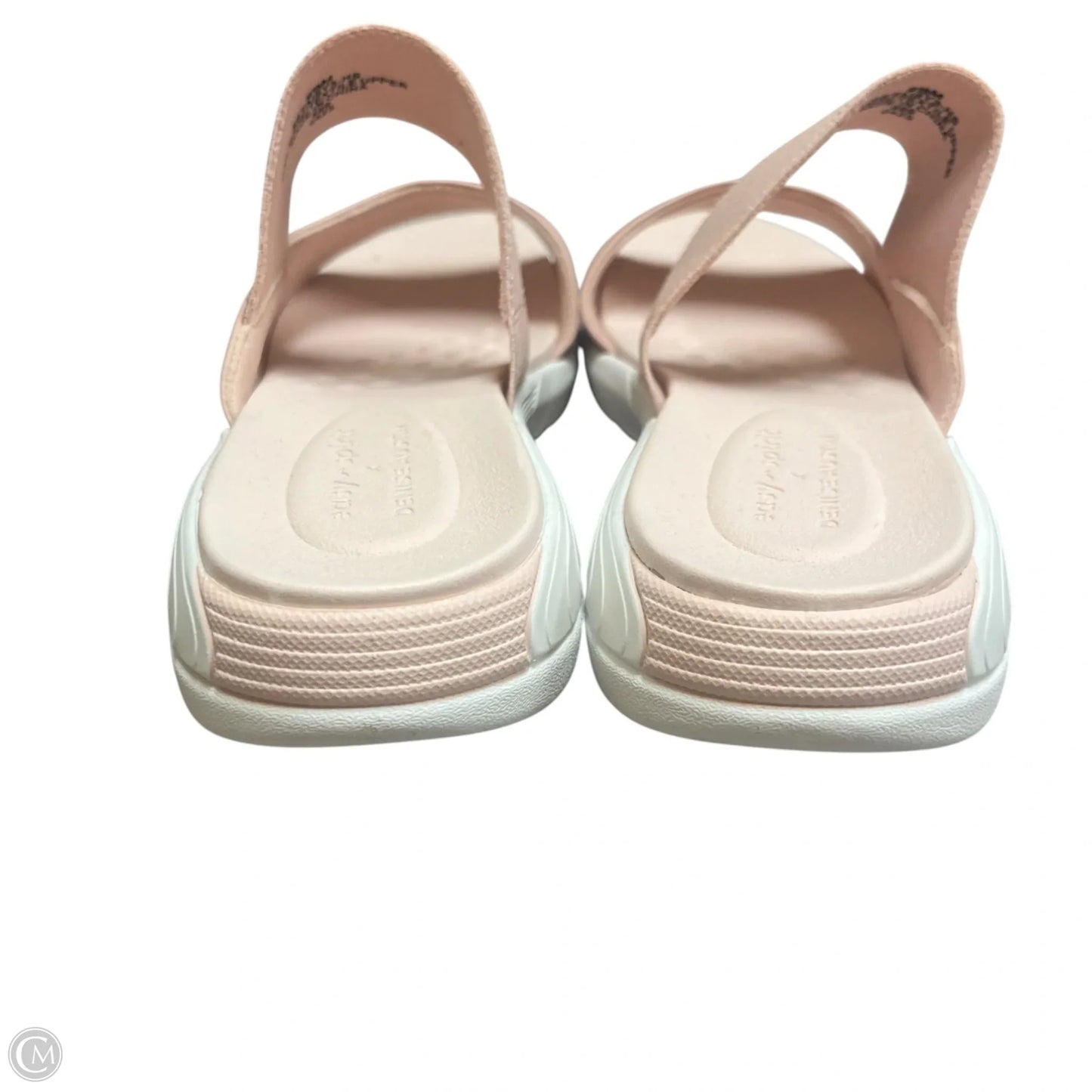 Sandals Flats By Easy Spirit In Pink & White, Size: 9.5