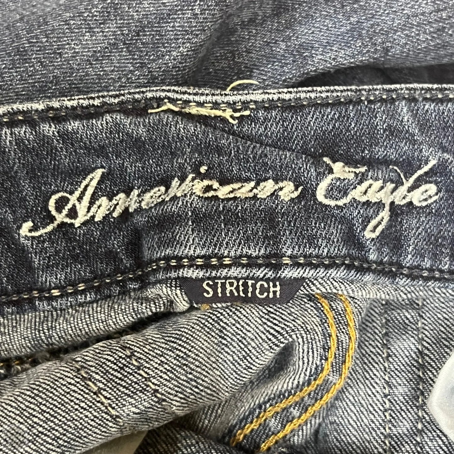 Jeans Boot Cut By American Eagle In Blue Denim, Size: 8