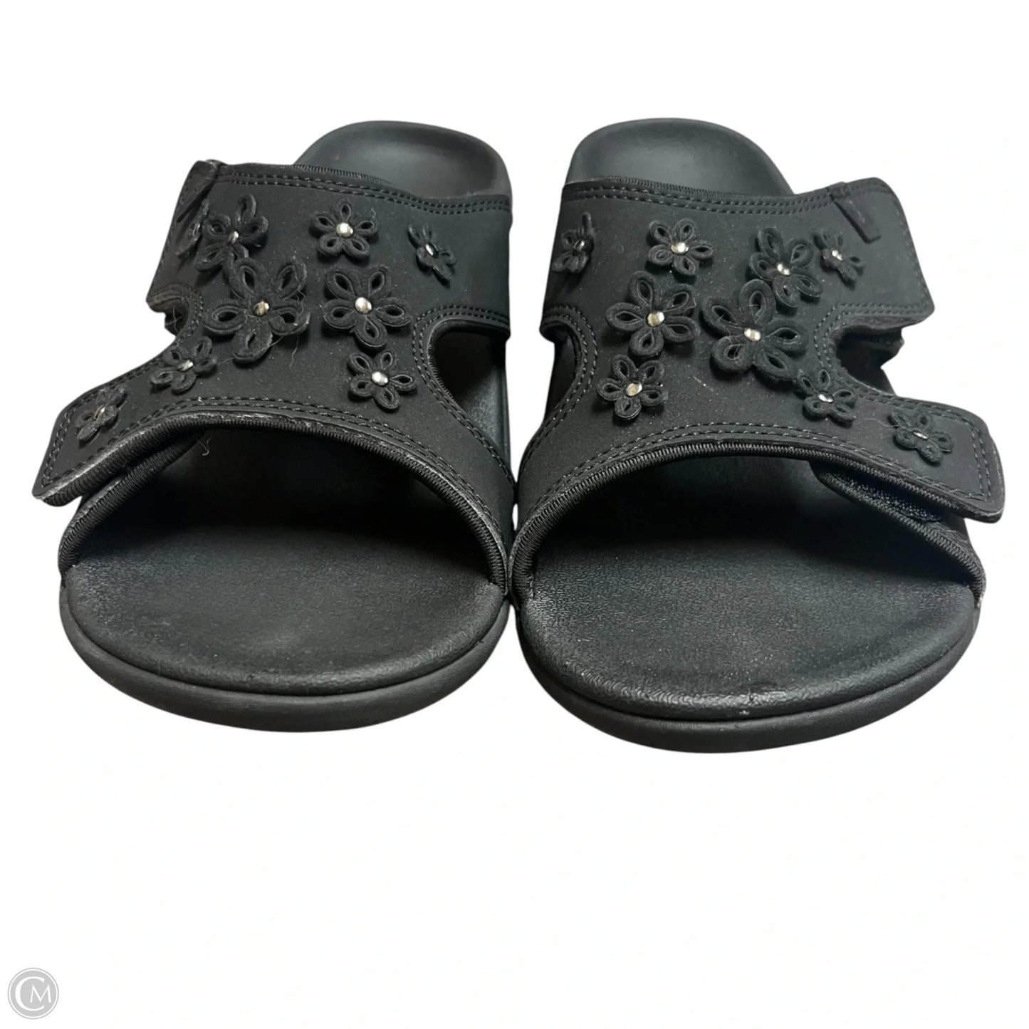 Sandals Flats By revitalign In Black, Size: 9