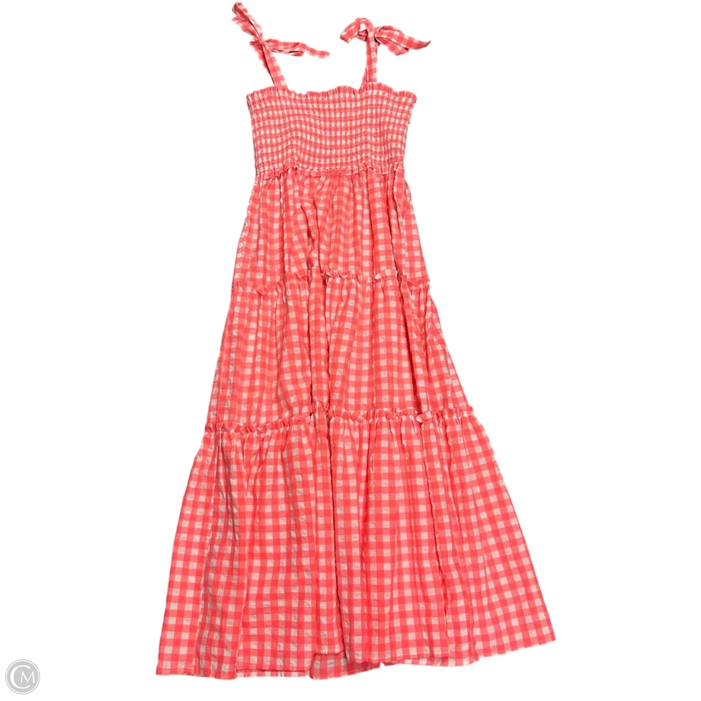 Dress Casual Maxi By Pomander Place In Cream & Pink, Size: M