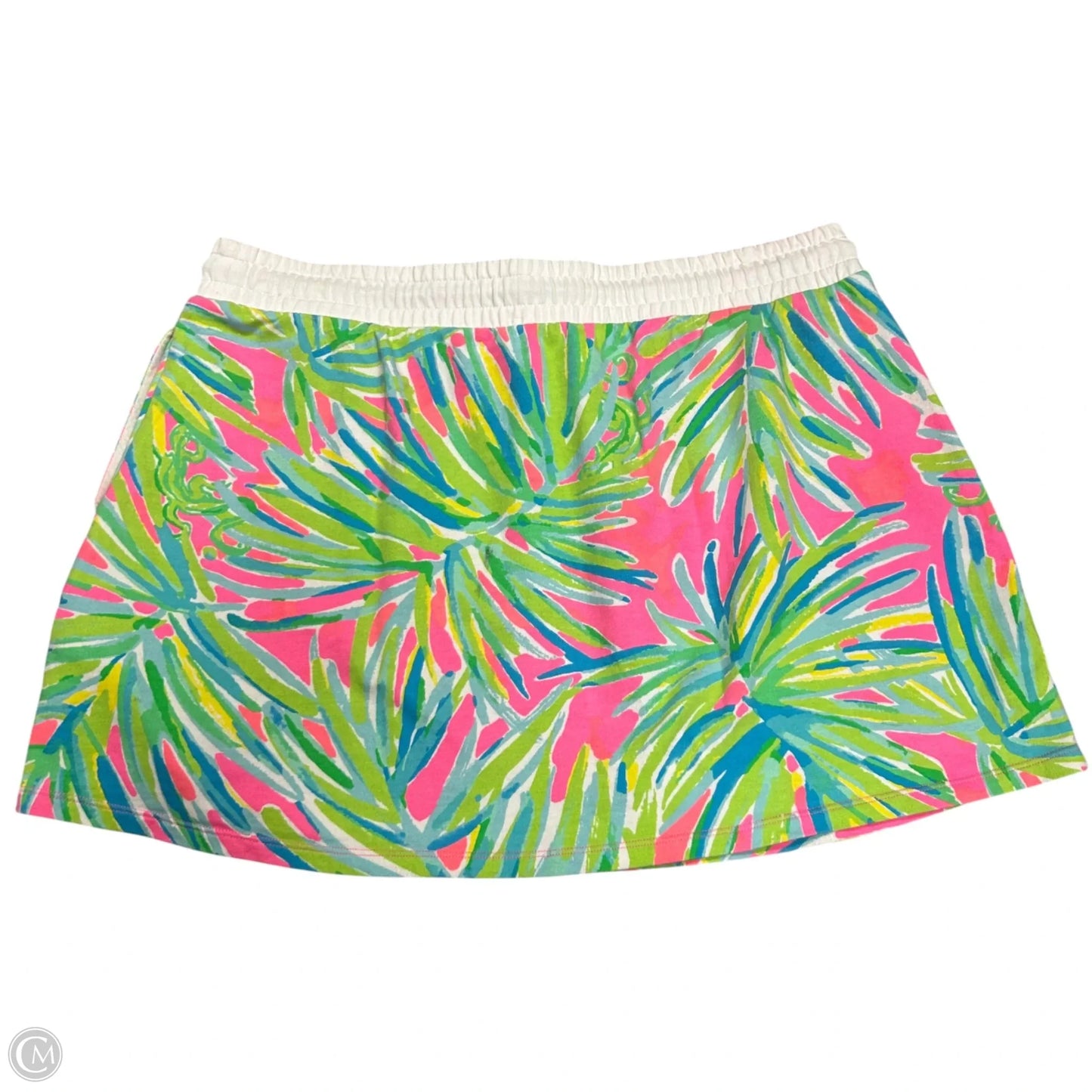 Skirt Designer By Lilly Pulitzer In Green & Pink, Size: 12