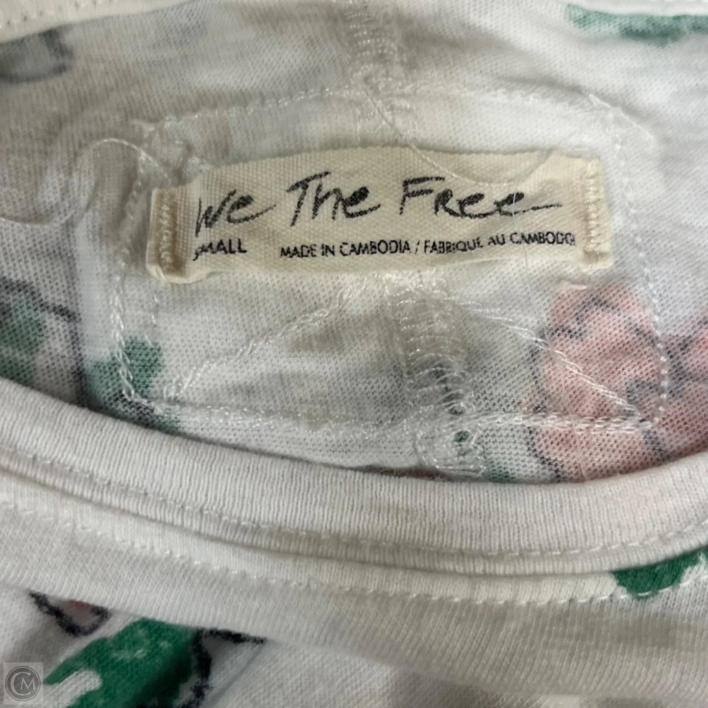 Top Short Sleeve By We The Free In Floral Print, Size: S