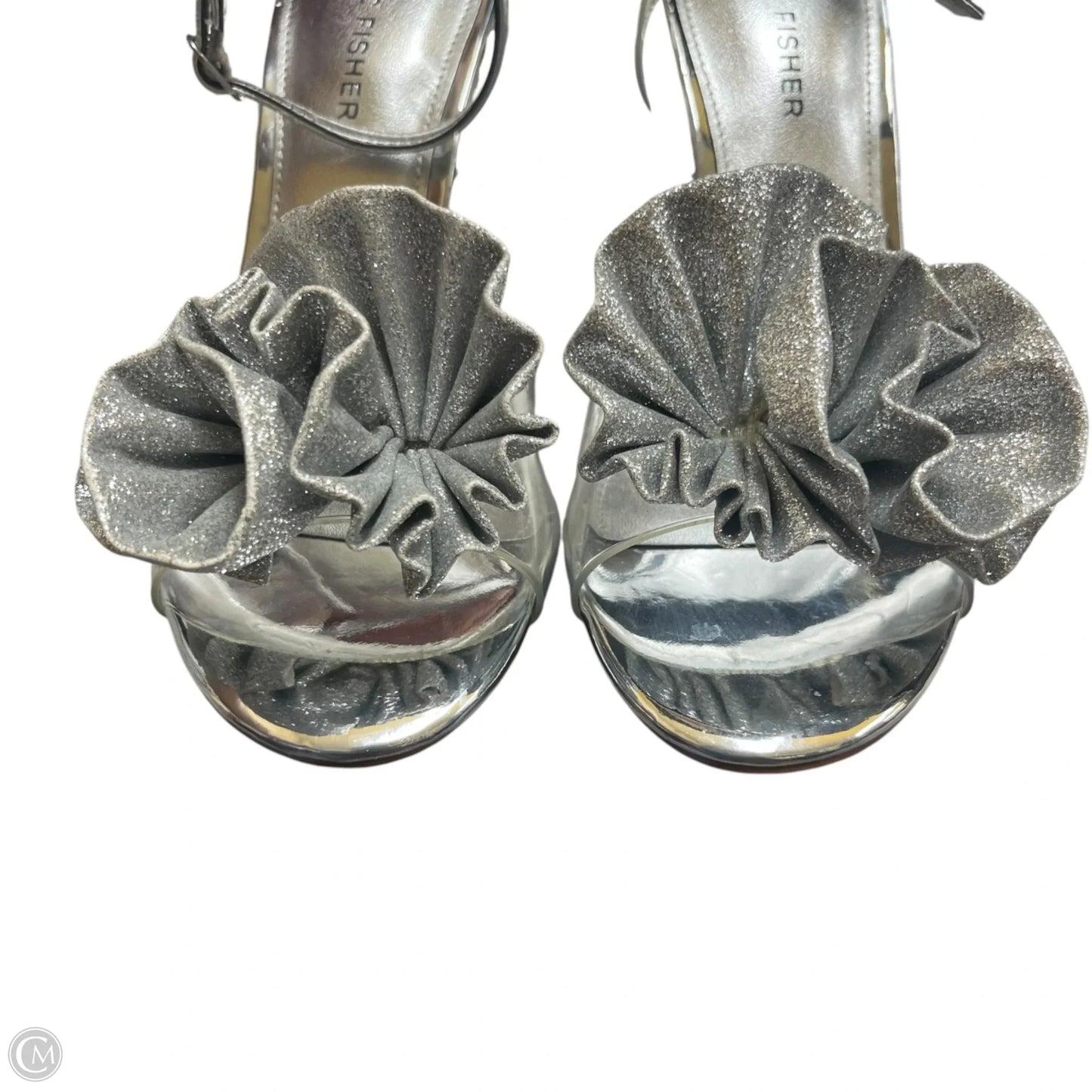 Shoes Heels Stiletto By Marc Fisher In Silver, Size: 6.5