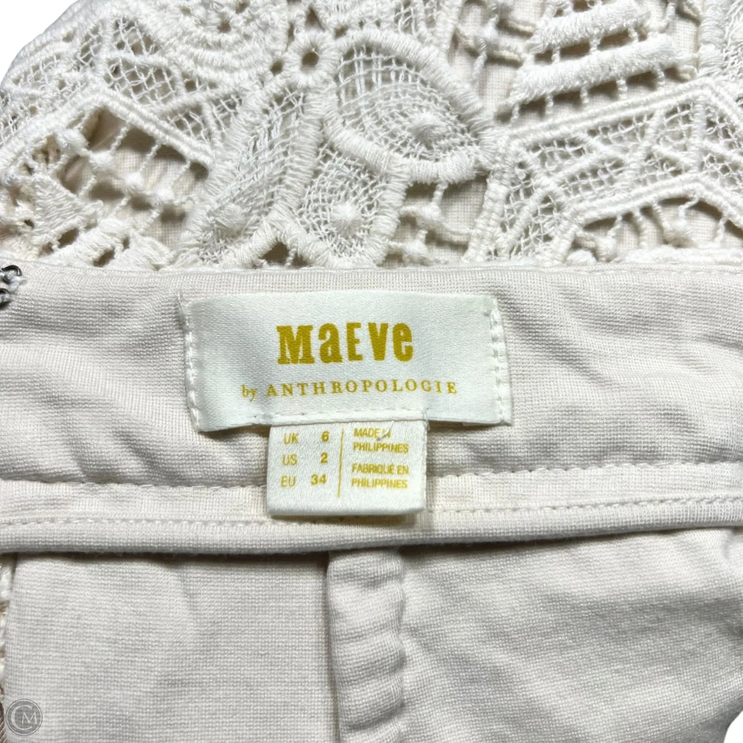 Skirt Midi By Maeve In Cream, Size: 2