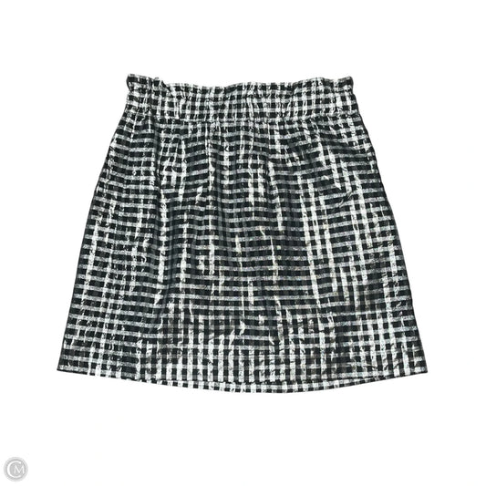Skirt Midi By J. Crew In Black & Silver, Size: M
