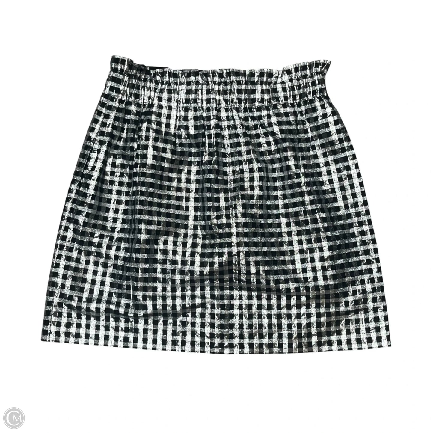 Skirt Midi By J. Crew In Black & Silver, Size: M