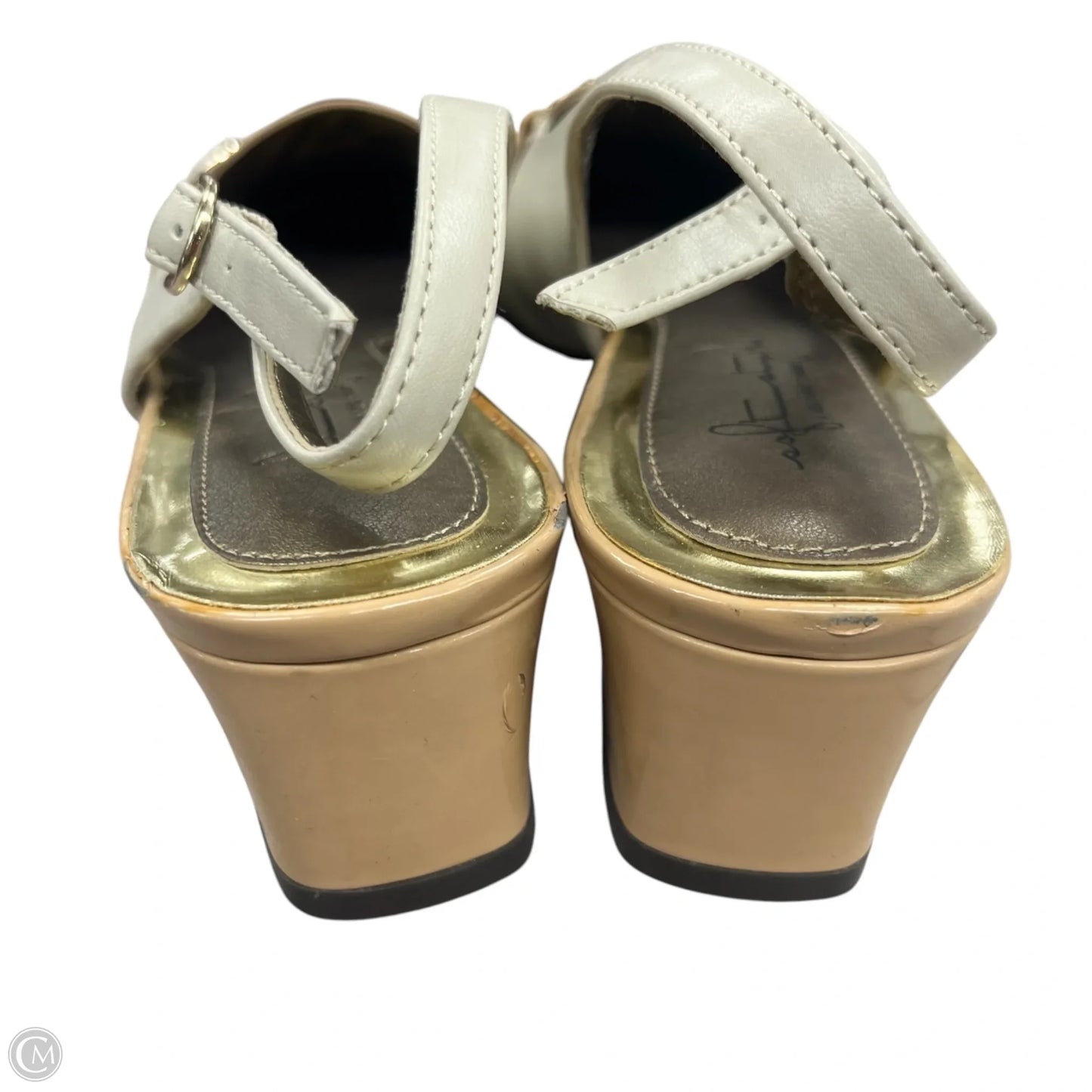 Shoes Heels Kitten By Hush Puppies In Beige, Size: 9