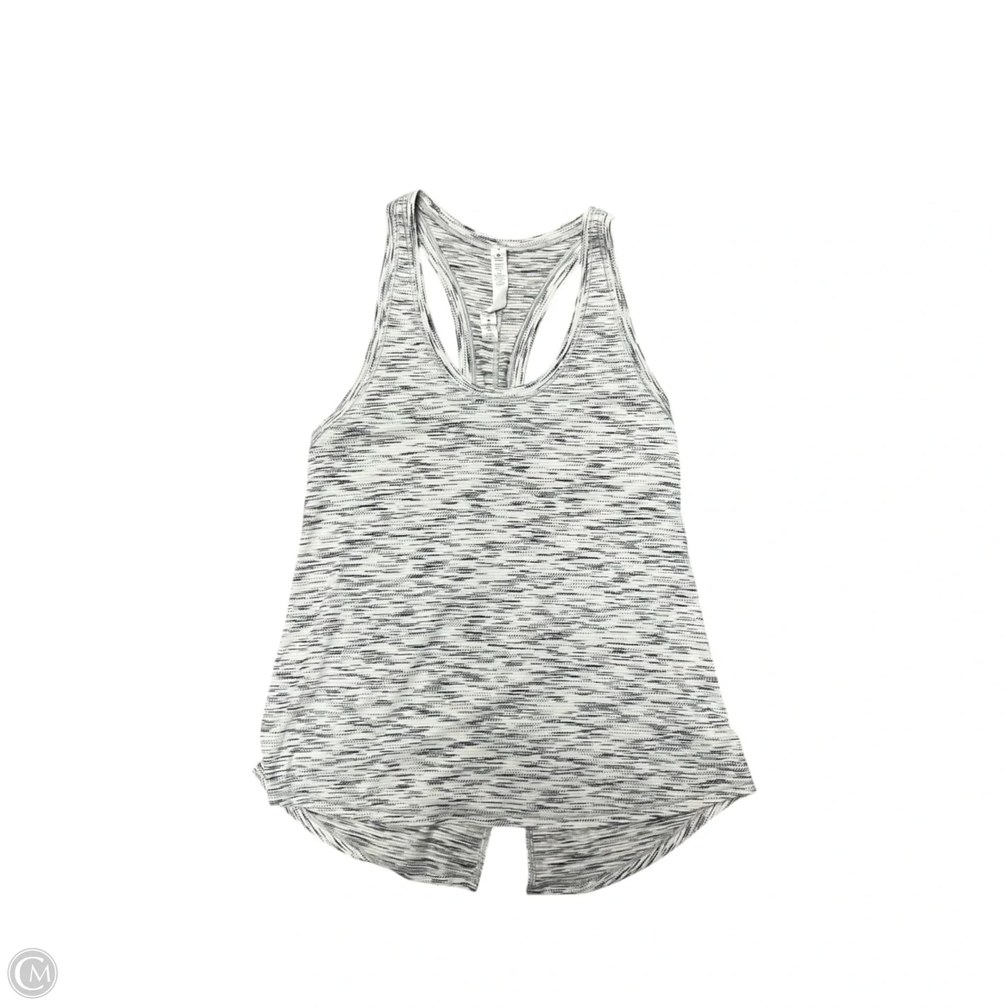 Athletic Tank Top By Lululemon In Grey & White, Size: S