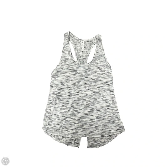 Athletic Tank Top By Lululemon In Grey & White, Size: S