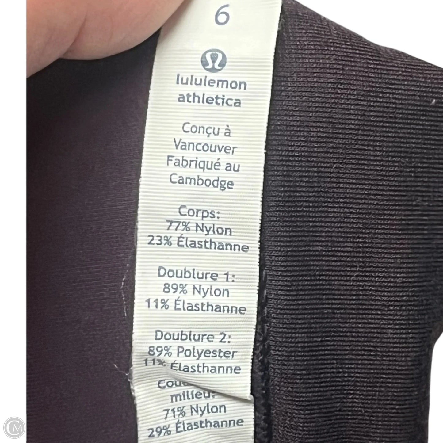 Athletic Bra By Lululemon In Purple, Size: S